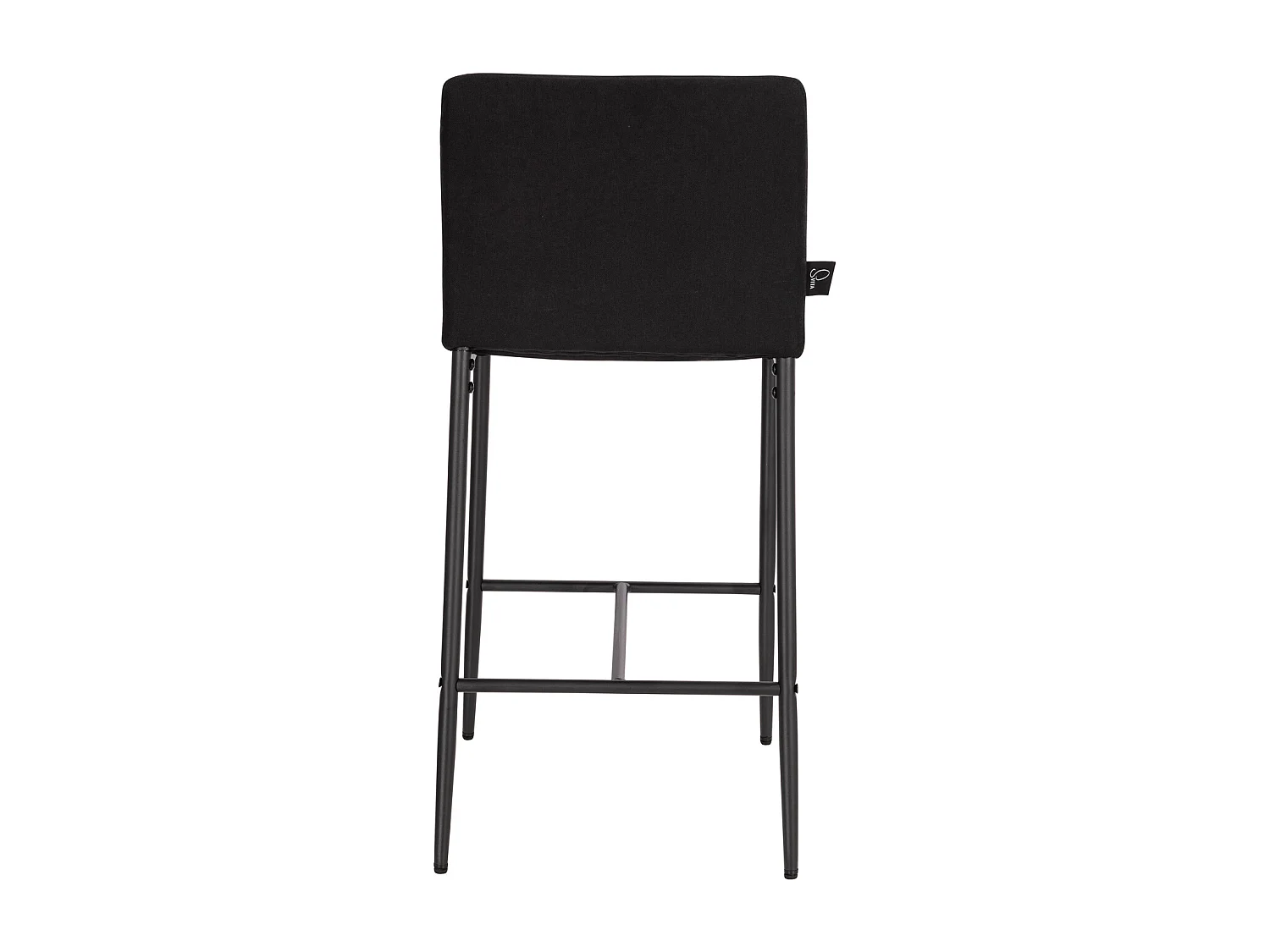 Lot de 2 tabourets de bar avec dossier et repose-pieds