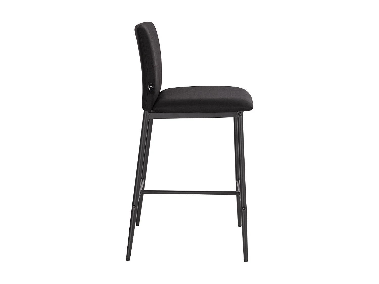 Lot de 2 tabourets de bar avec dossier et repose-pieds