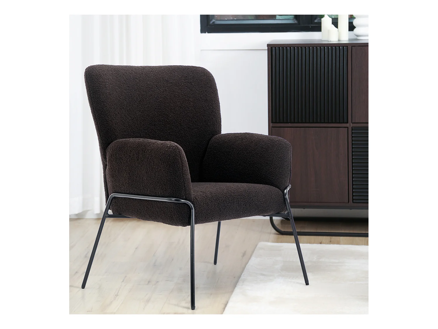 LOUNGESESSEL FREIA Teddy Schwarz