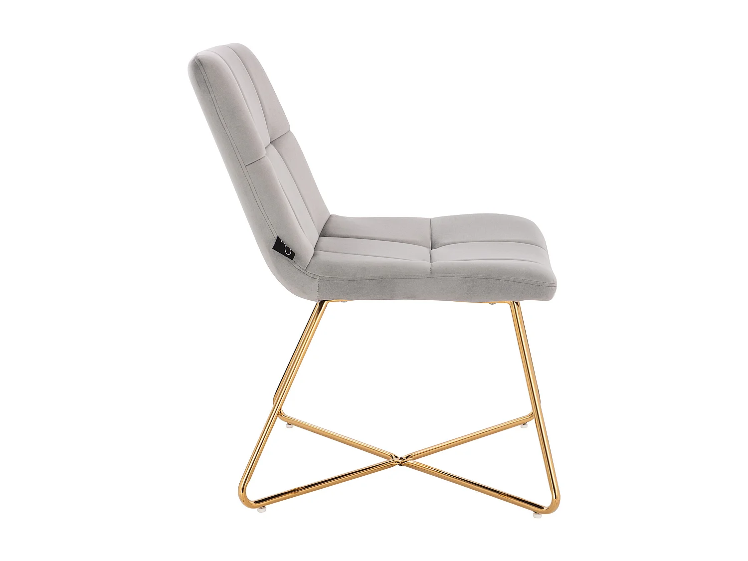 LOUNGESESSEL LYNN Samt Grau