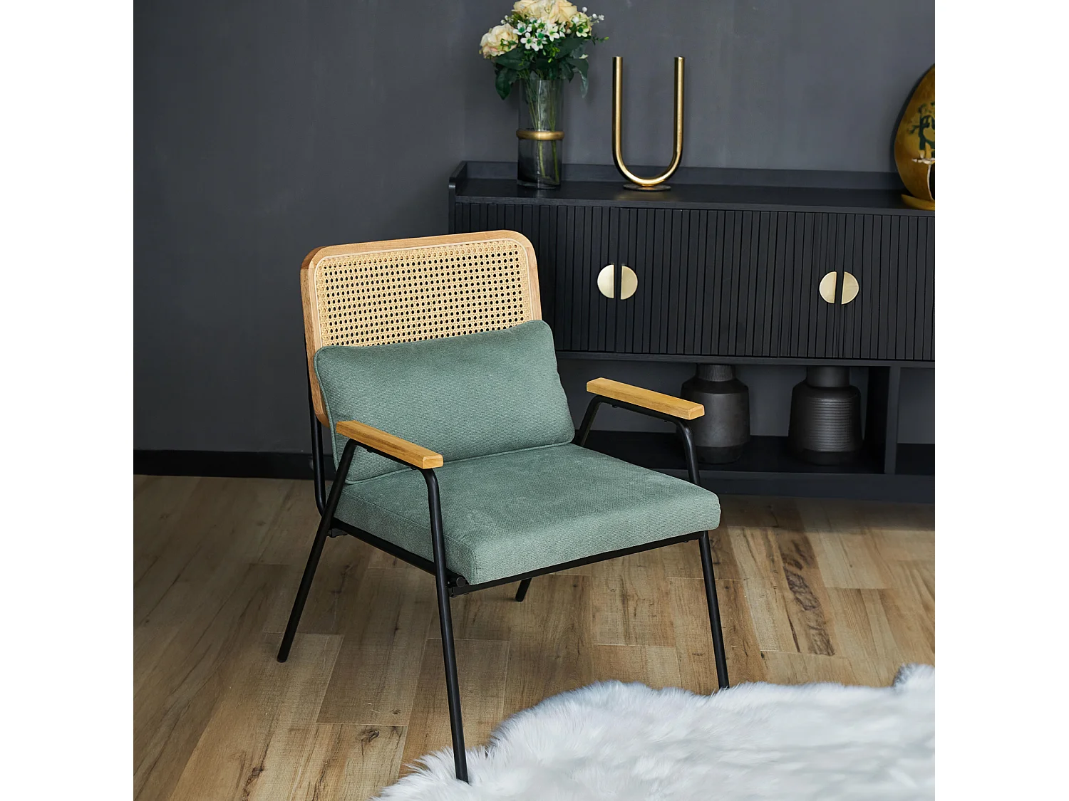 Fauteuil lounge en rotin