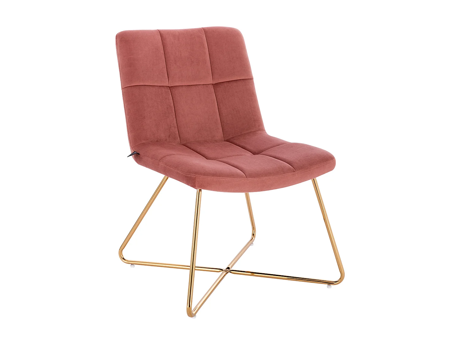 LOUNGESESSEL LYNN Samt Pink