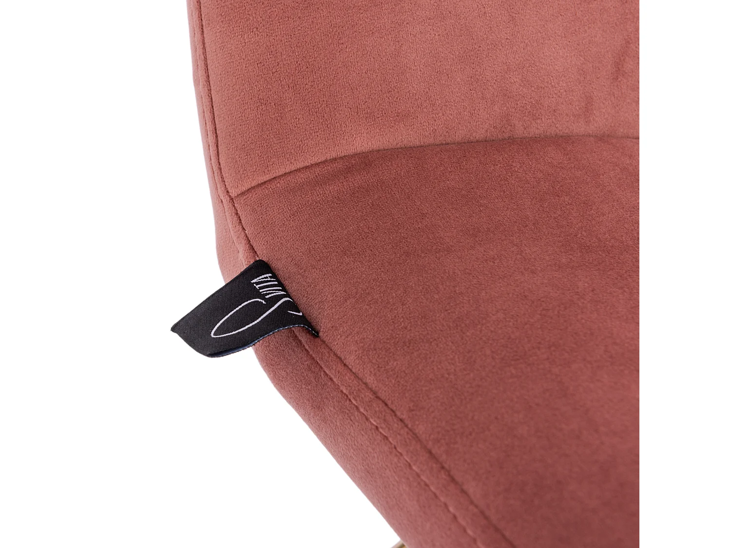 LOUNGESESSEL LYNN Samt Pink