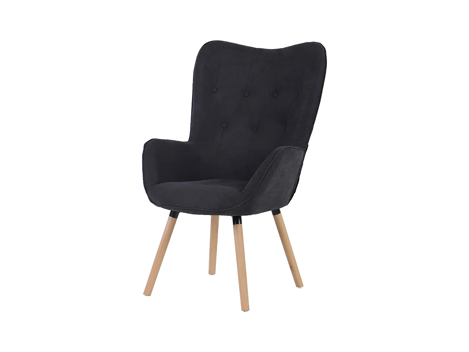 OHRENSESSEL CLEO Stoffbezug Dunkelgrau