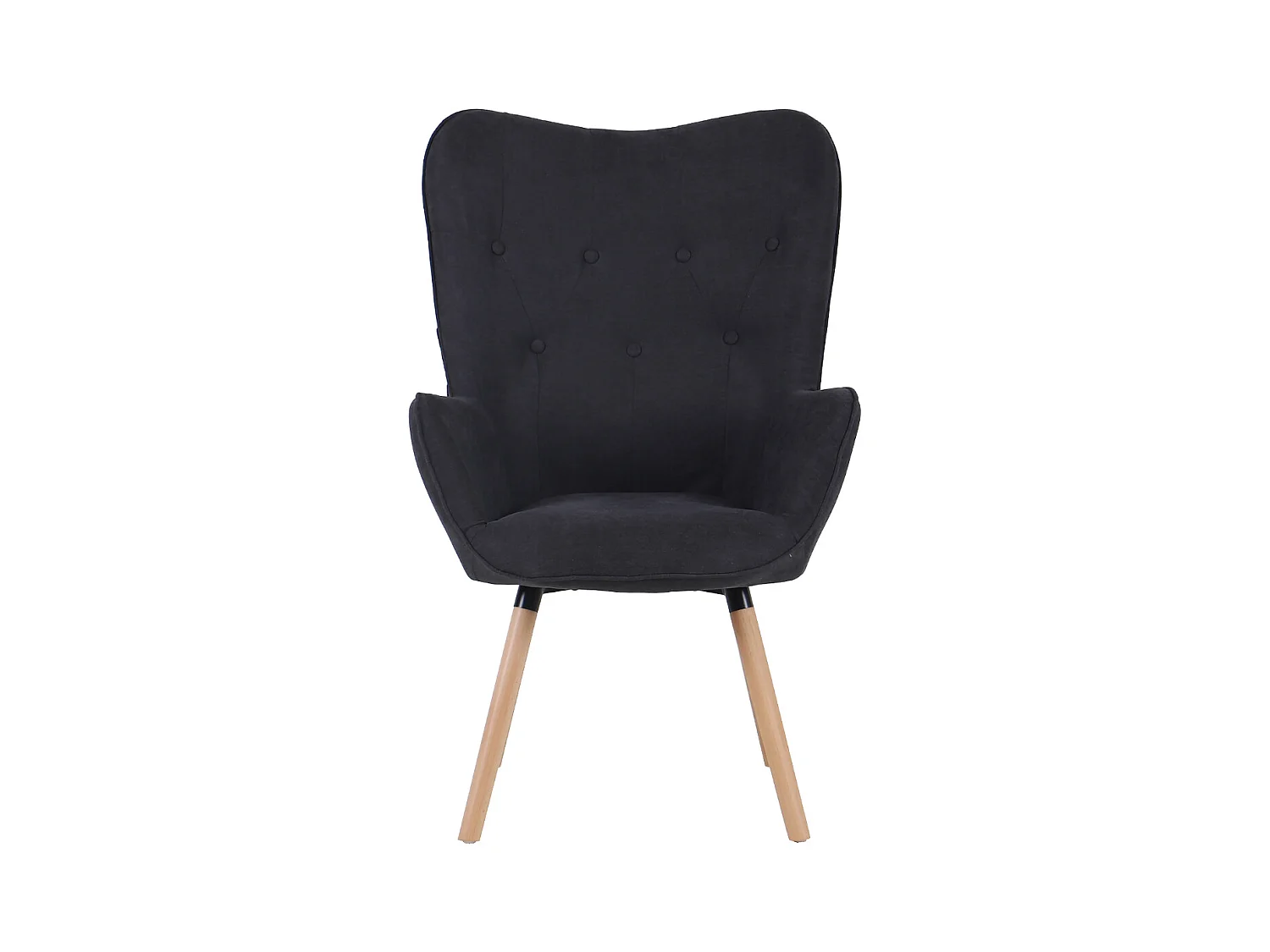 OHRENSESSEL CLEO Stoffbezug Dunkelgrau