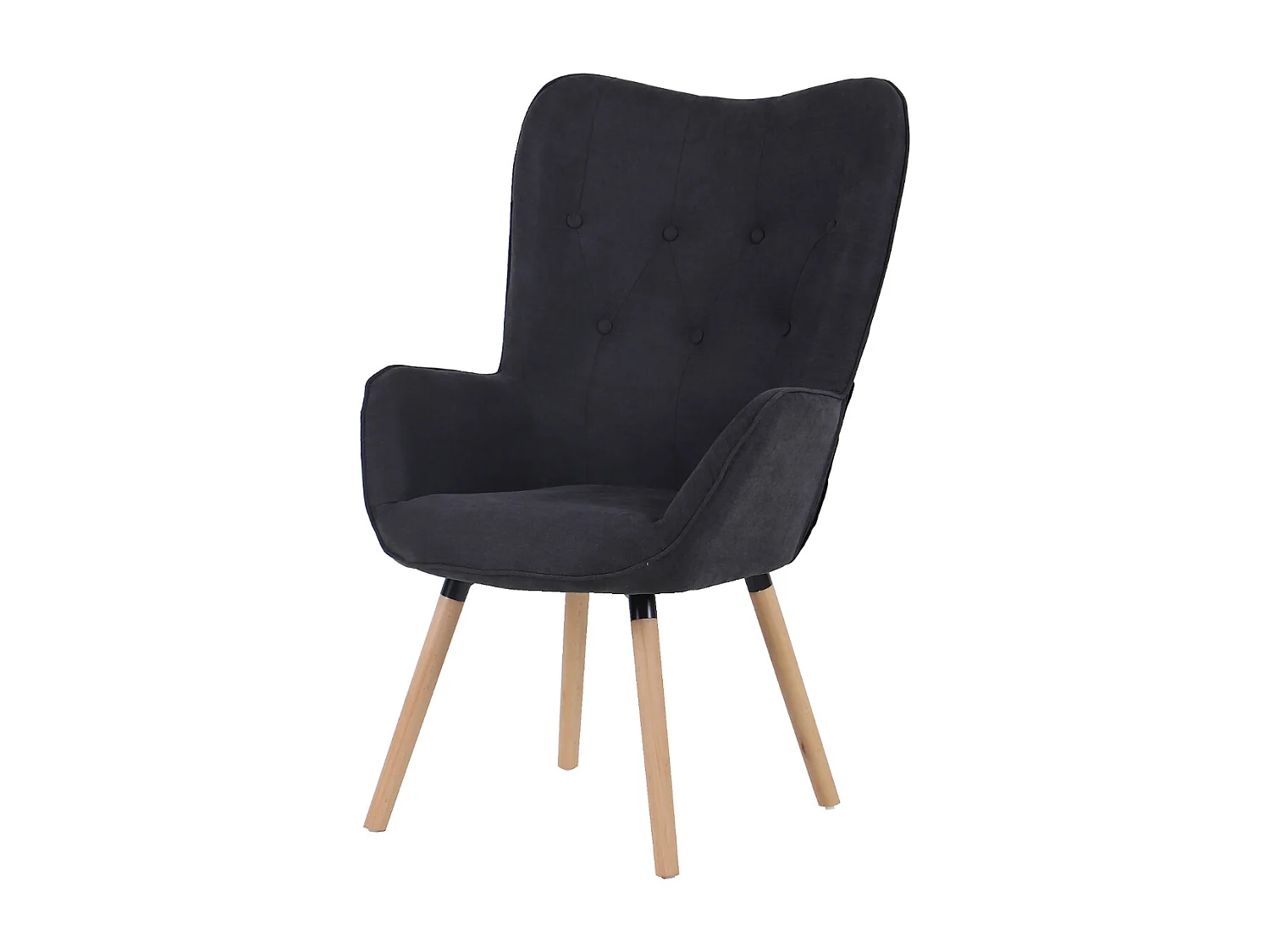 OHRENSESSEL CLEO Stoffbezug Dunkelgrau