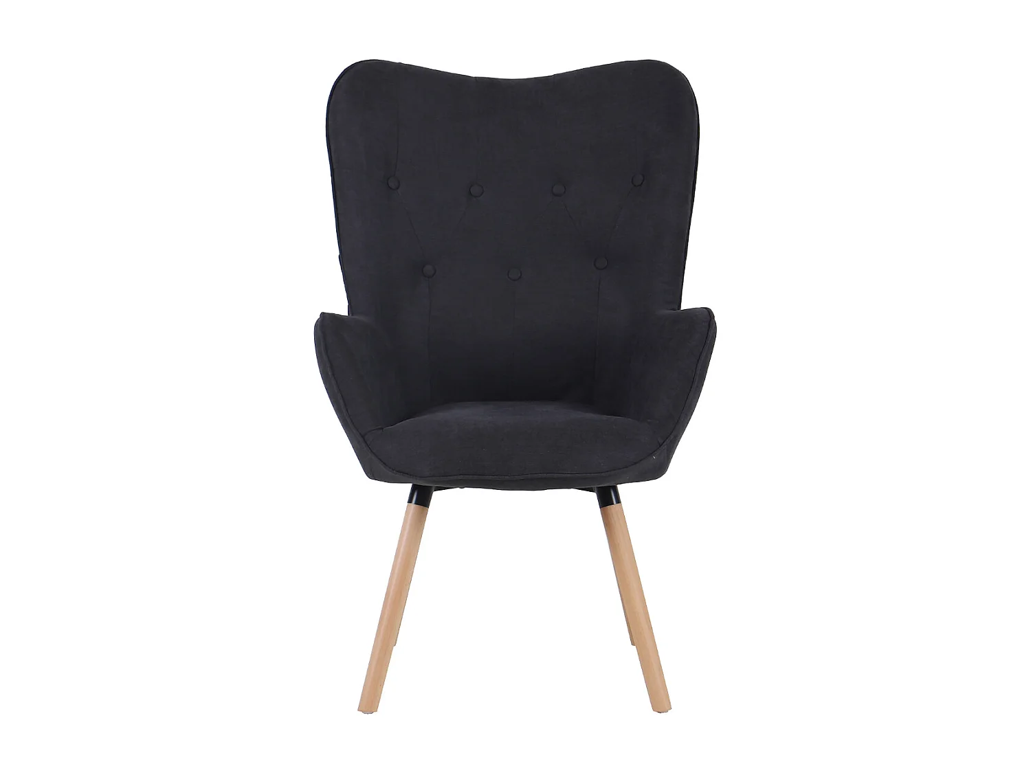 OHRENSESSEL CLEO Stoffbezug Dunkelgrau