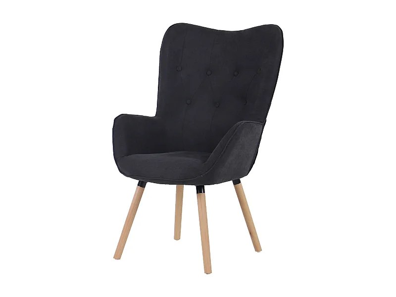 OHRENSESSEL CLEO Stoffbezug Dunkelgrau