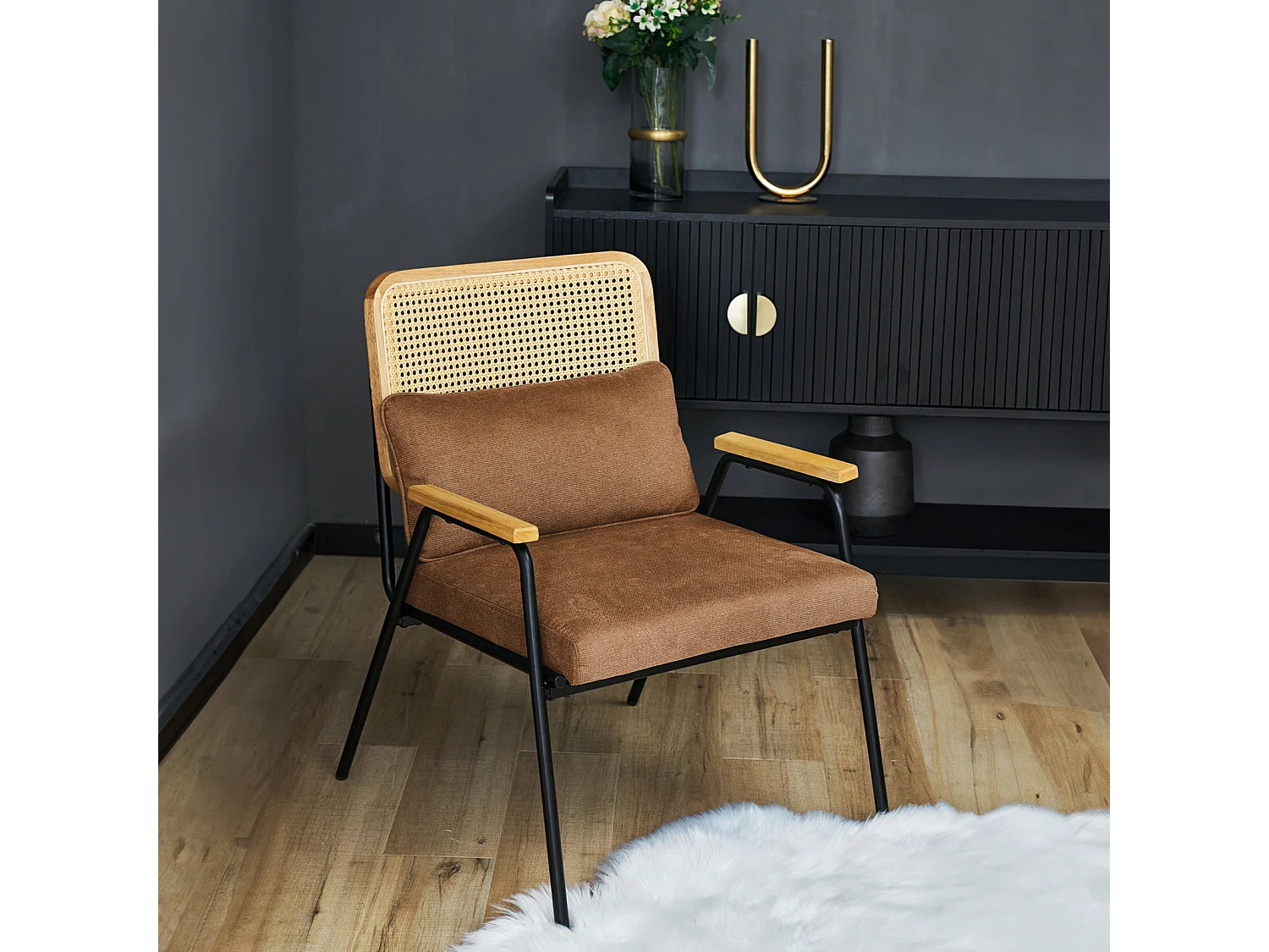 Fauteuil lounge en rotin
