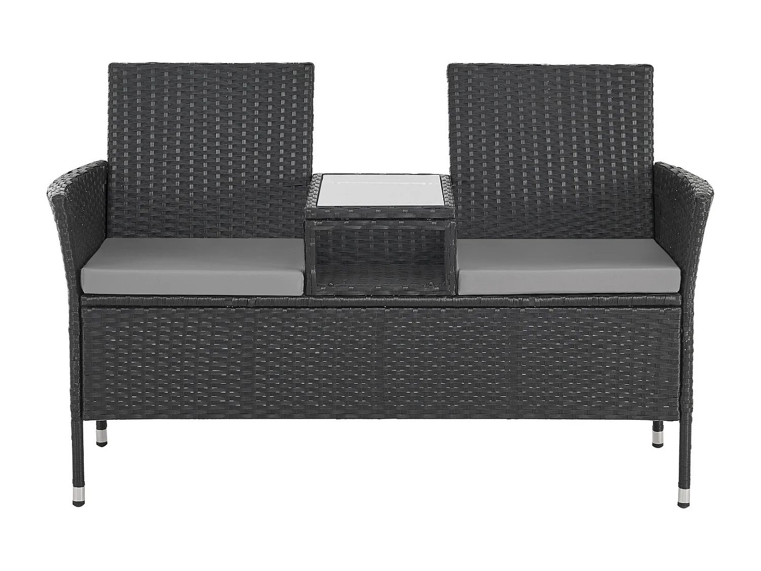 Banc de jardin en rotin