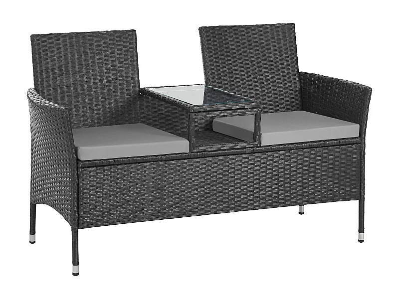 Banc de jardin en rotin