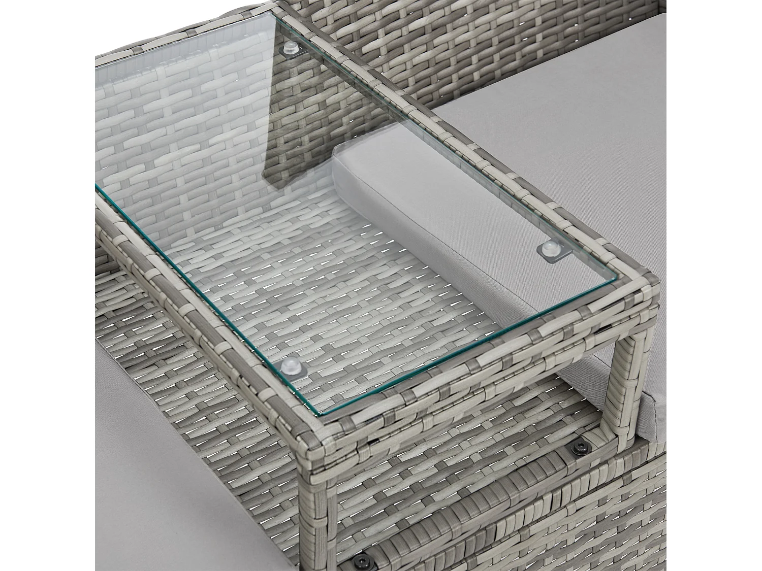 Banc de jardin en rotin