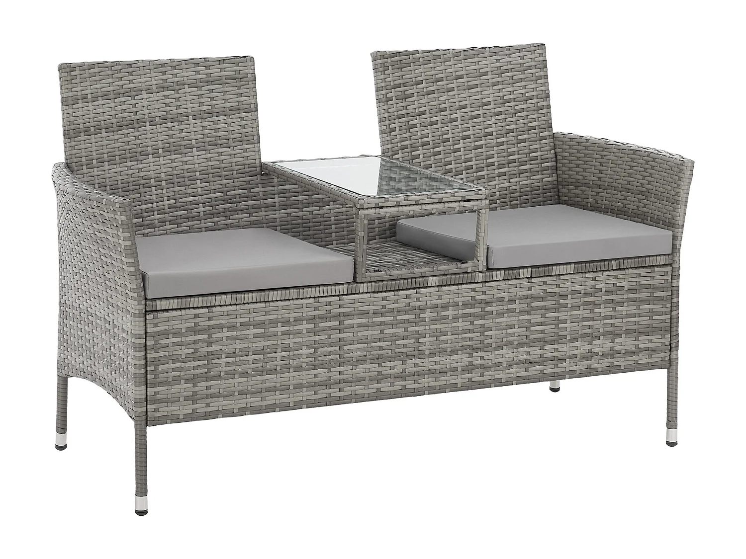 Banc de jardin en rotin