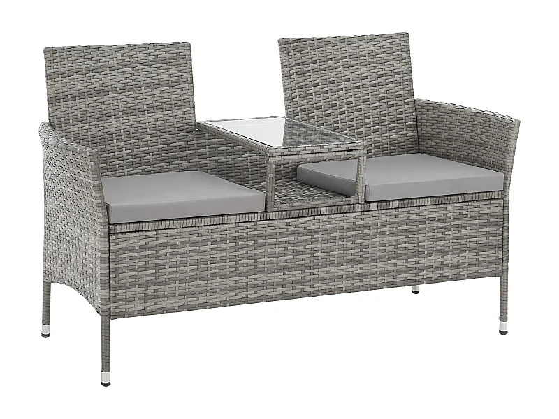 Banc de jardin en rotin