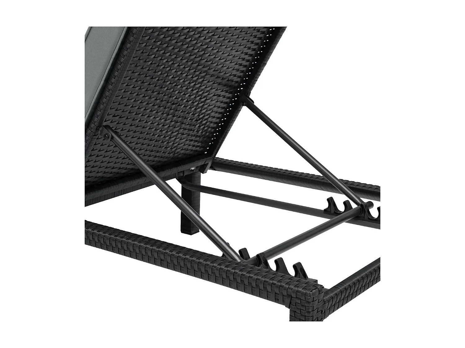 Set de 2 chaises longues de jardin