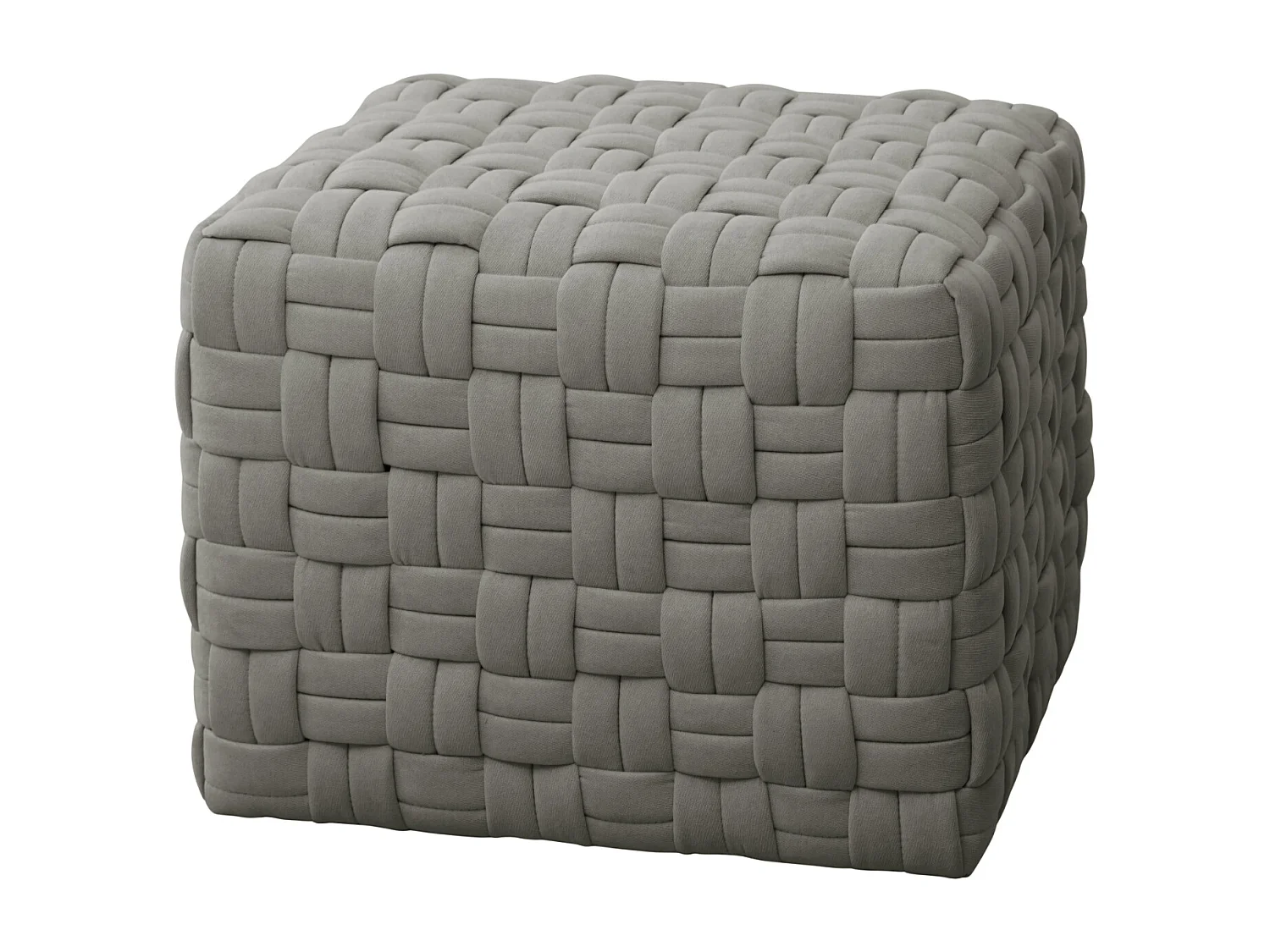 Tabouret pouf tressé