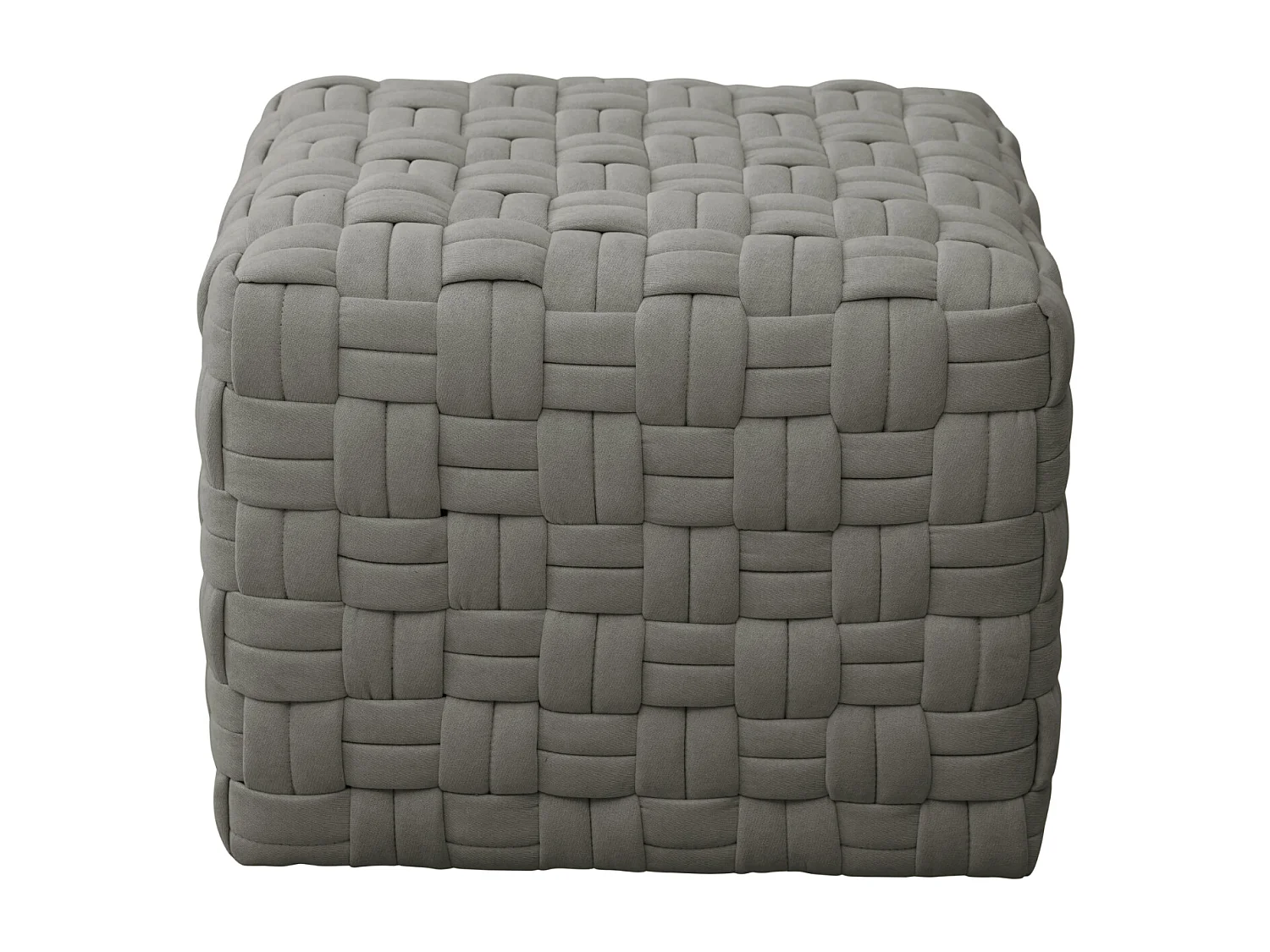 Tabouret pouf tressé