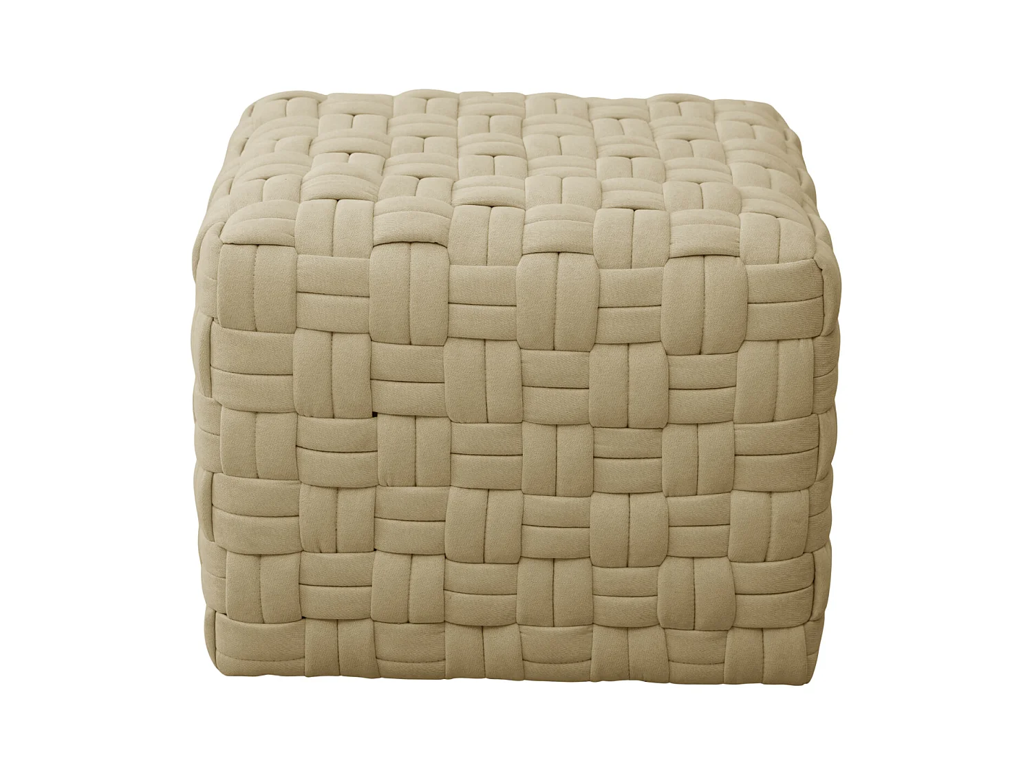 Tabouret pouf tressé