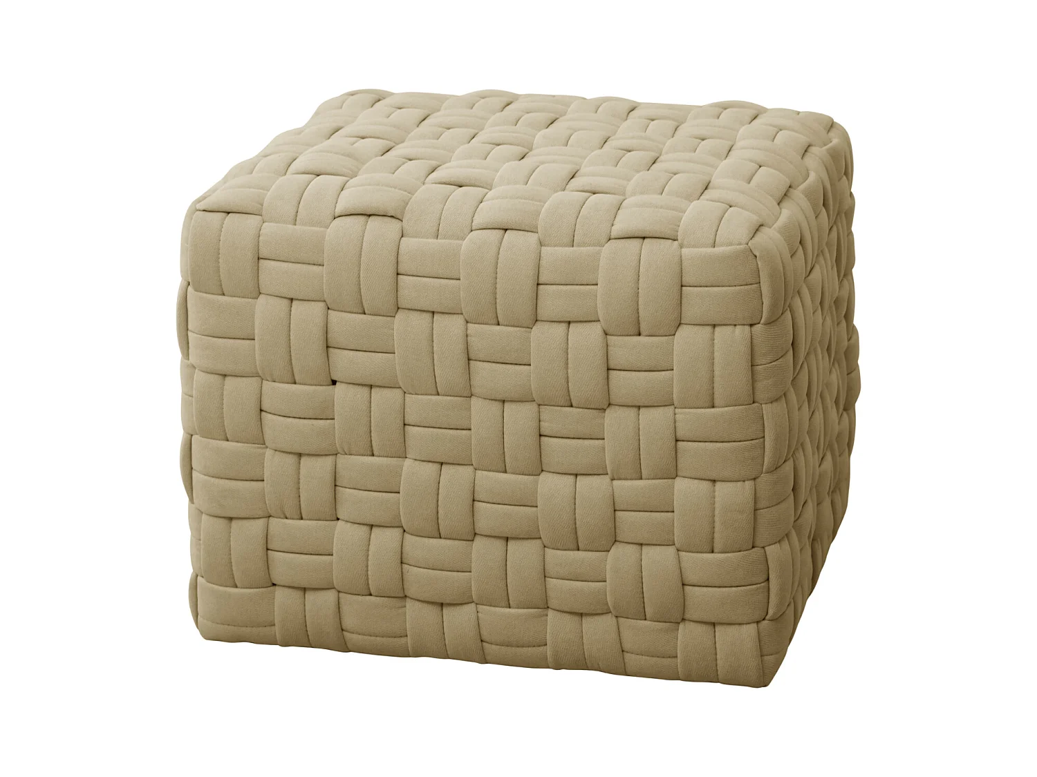 Tabouret pouf tressé