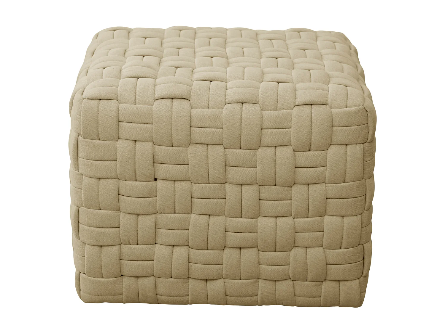 Tabouret pouf tressé