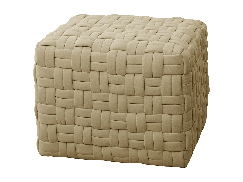 HOCKER POPPY Stoff Beige