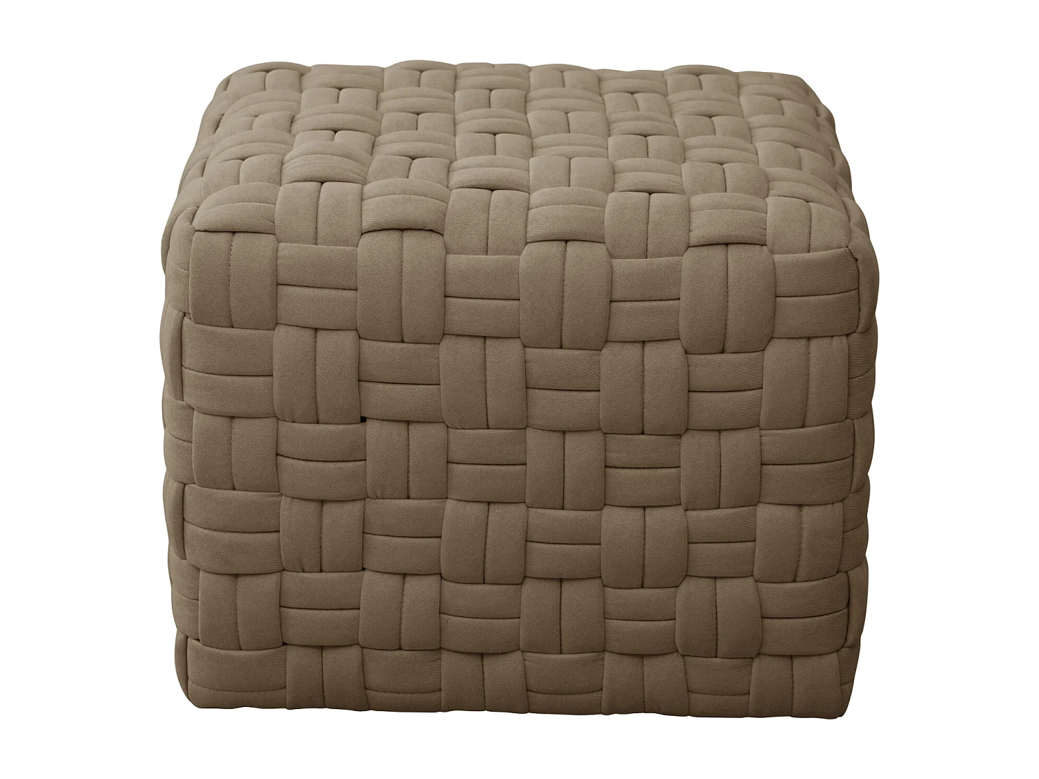 Tabouret pouf tressé