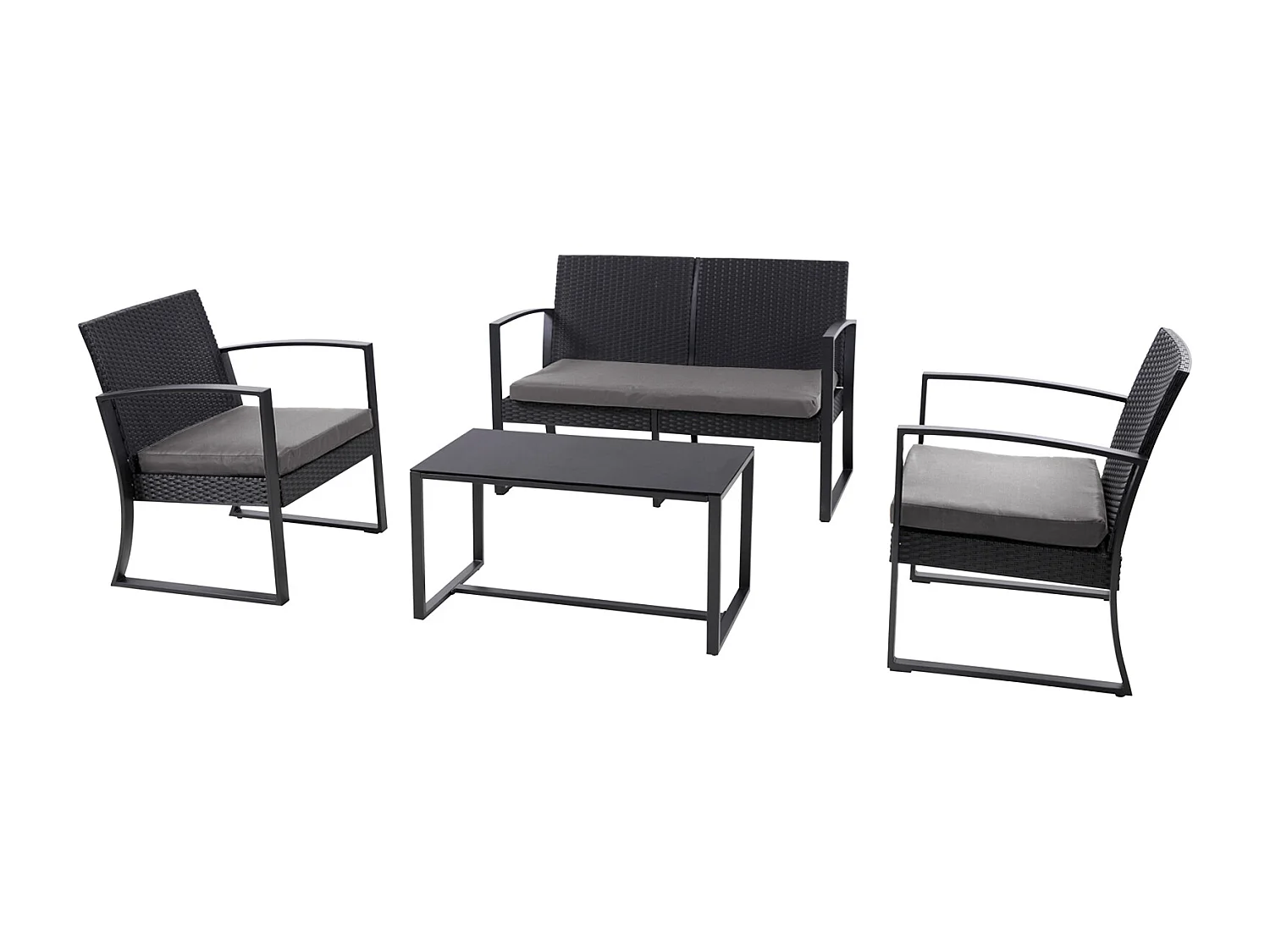 Ensemble de meubles de jardin en poly rotin