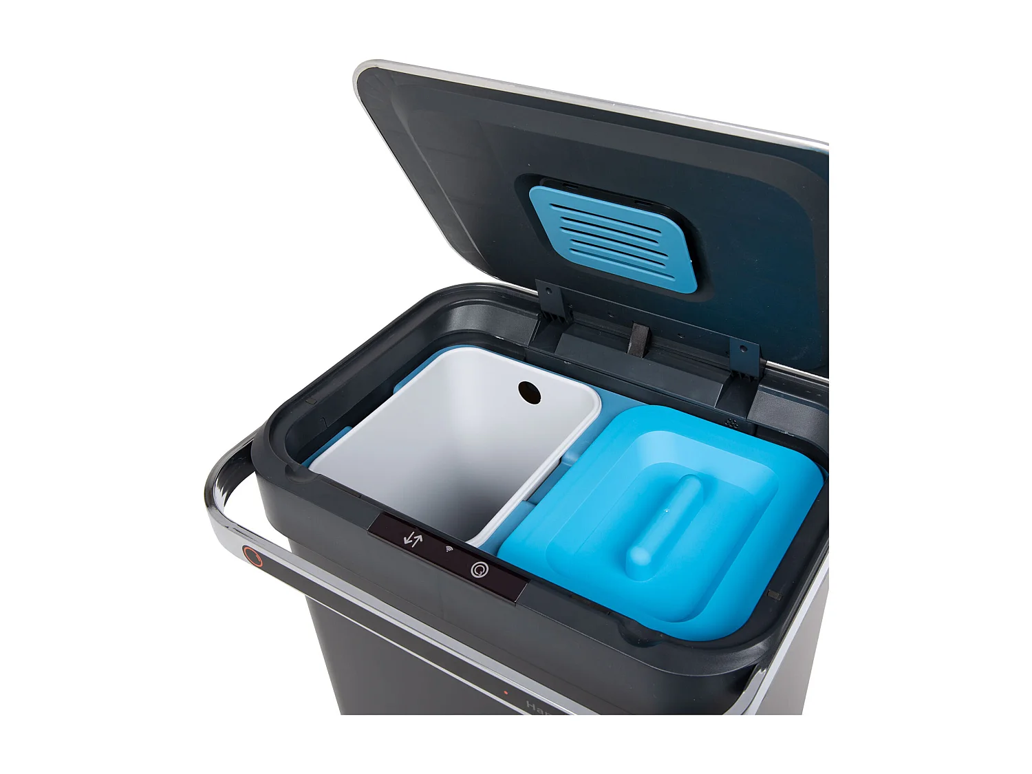 SENSORMÜLLEIMER 60L Schwarz