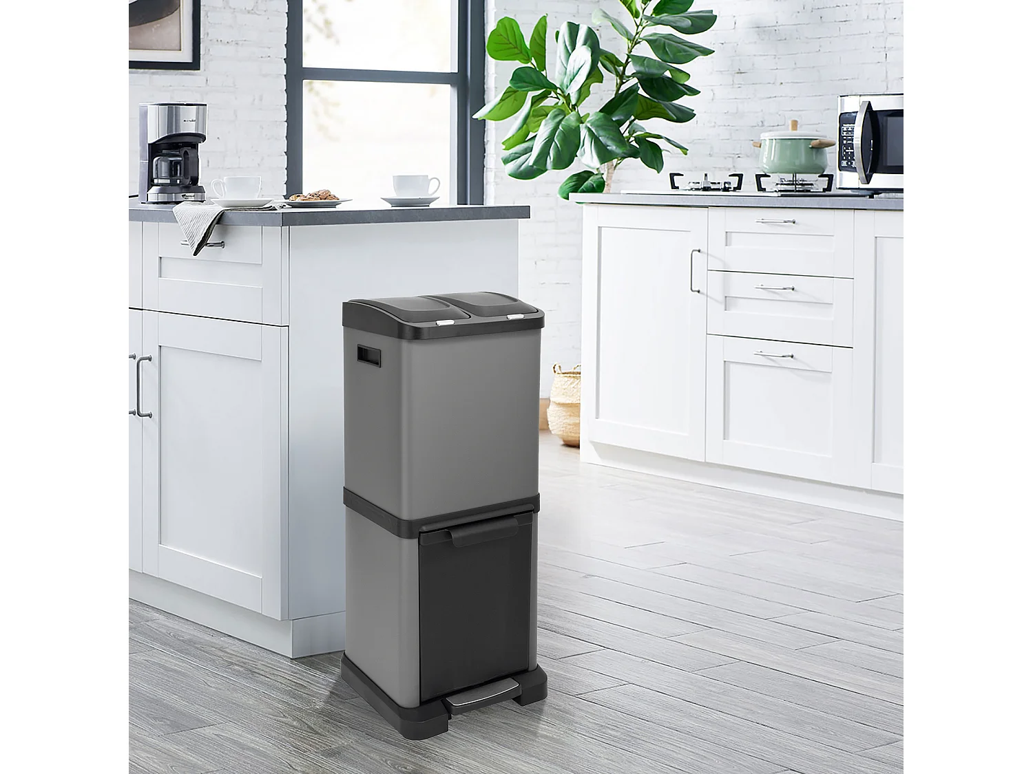 Poubelle 2x 8L + 16L