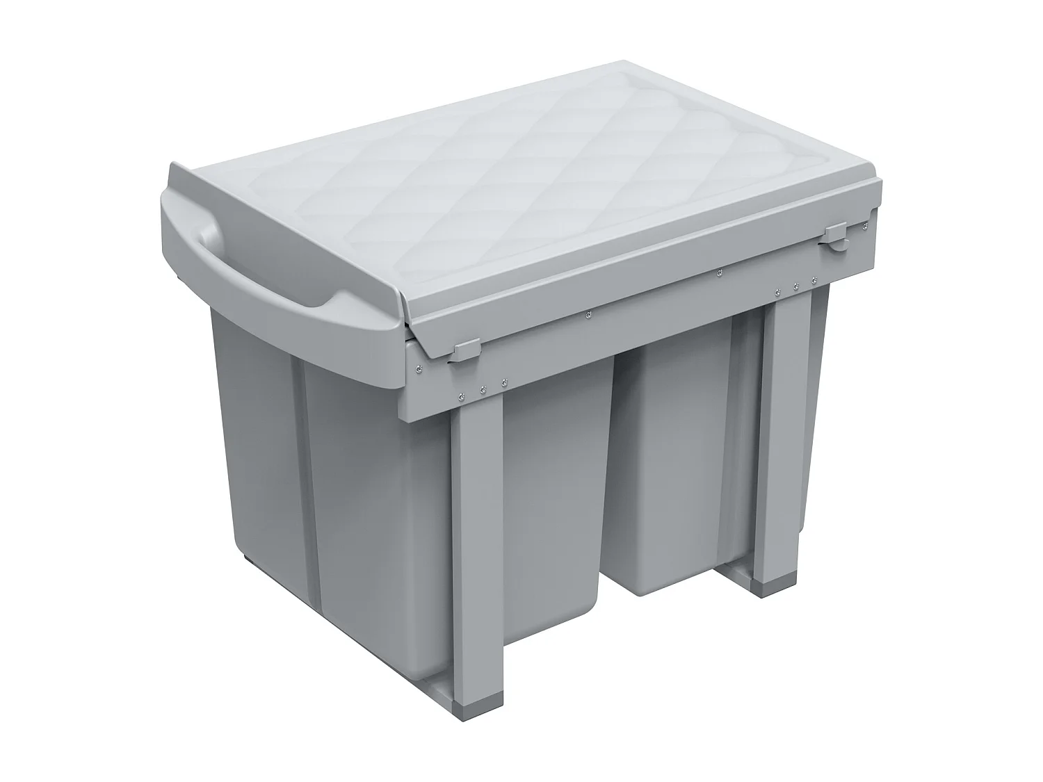 Poubelle encastrable 40L avec 2 compartiments