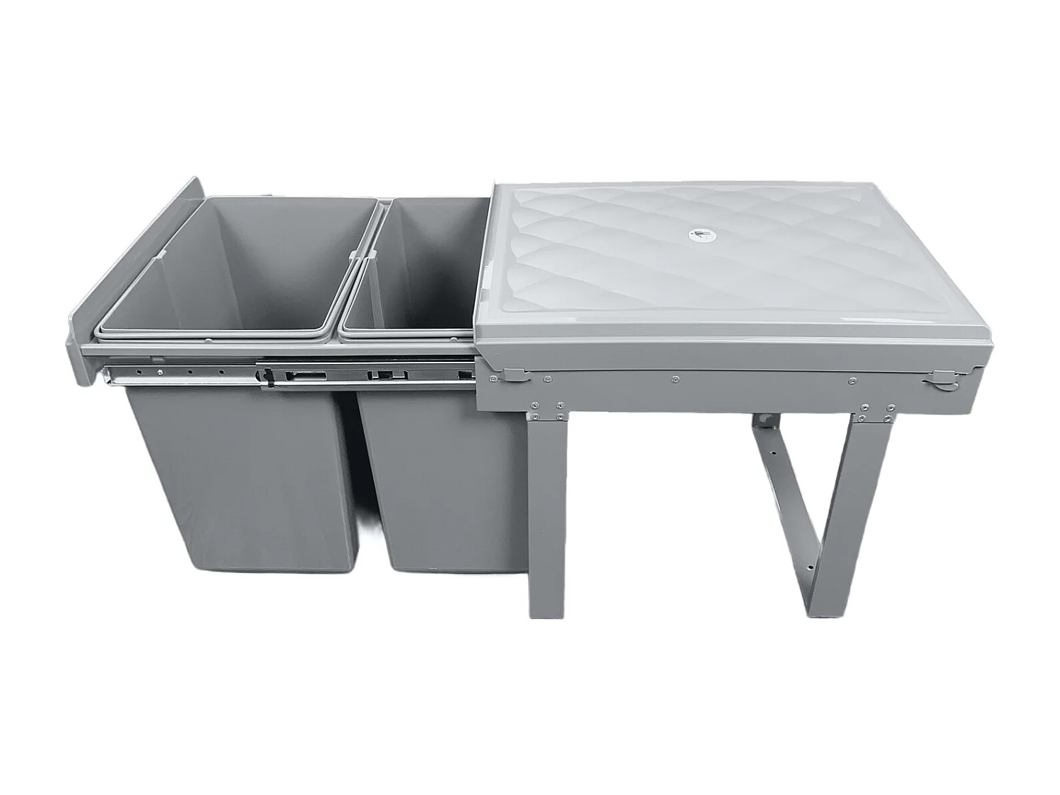 Poubelle encastrable 40L avec 2 compartiments