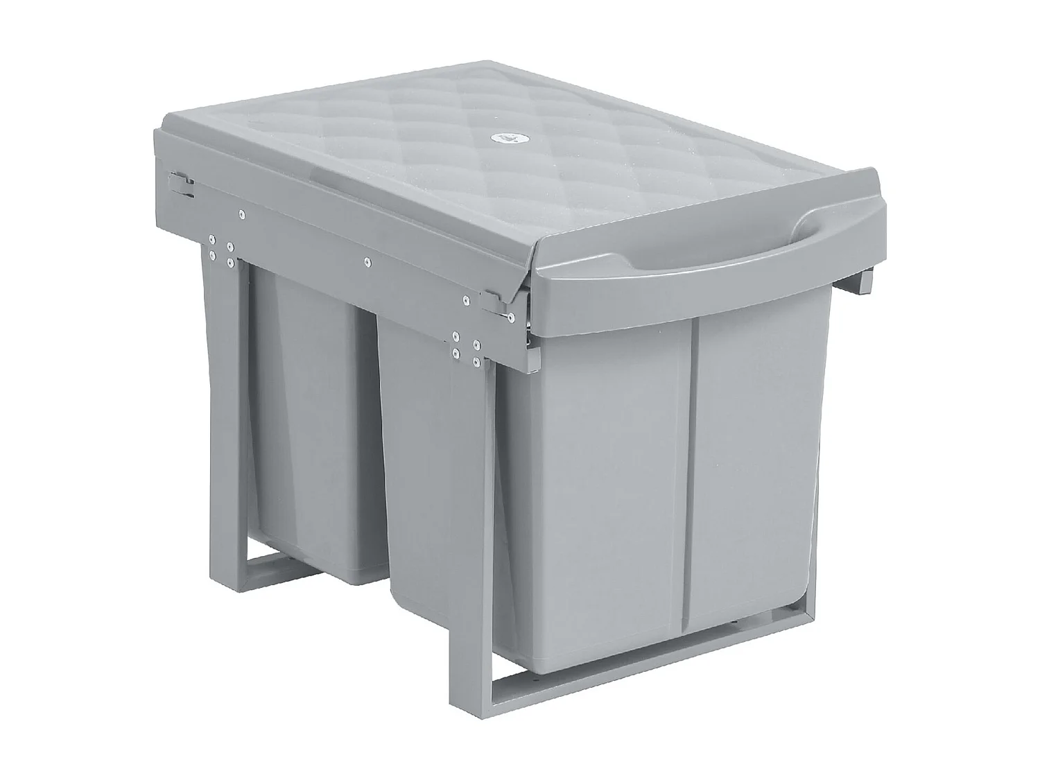 Poubelle encastrable 40L avec 2 compartiments