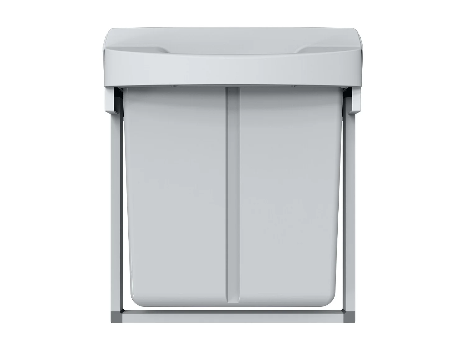 Poubelle encastrable 40L avec 2 compartiments