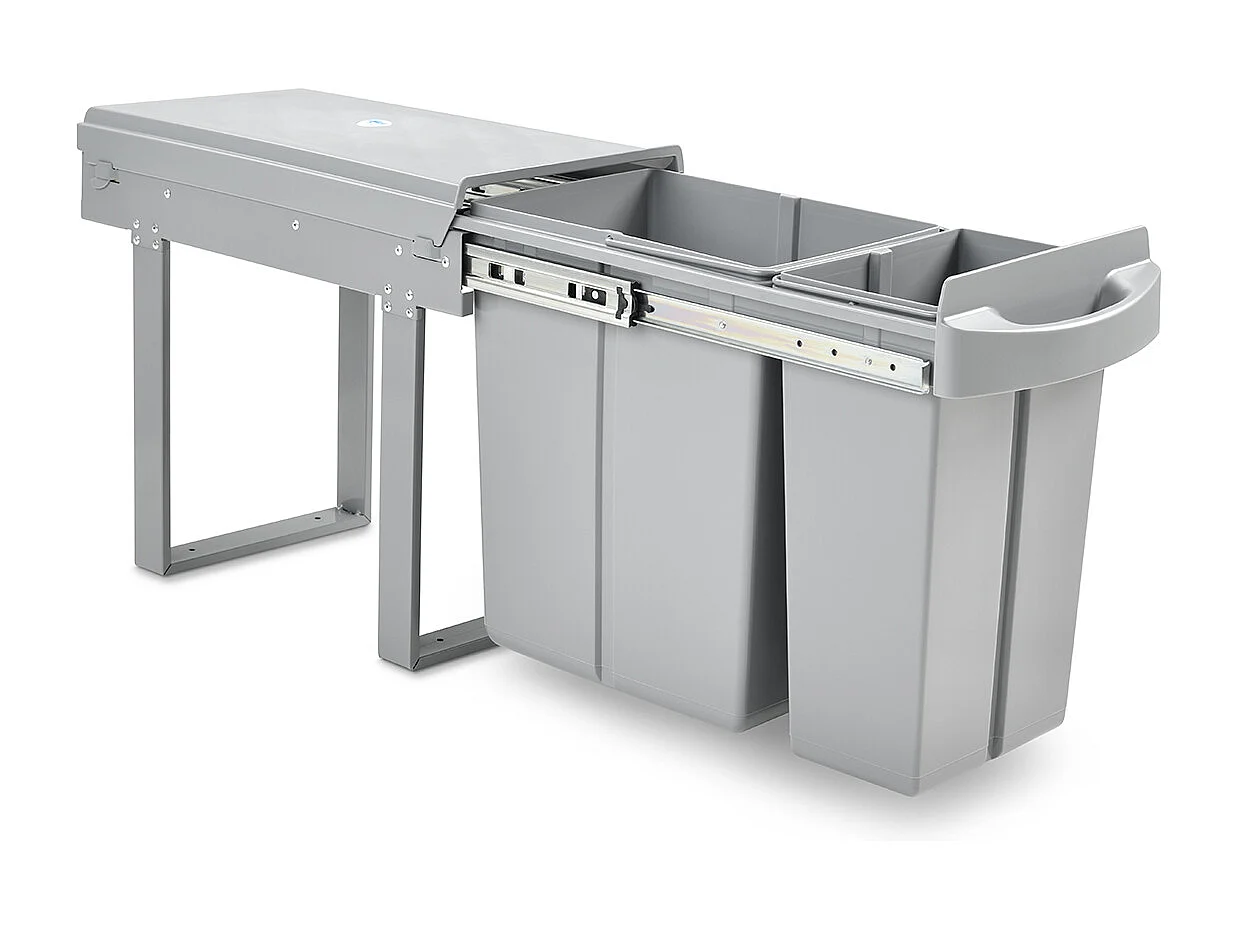 Poubelle encastrable 30L avec 2 compartiments