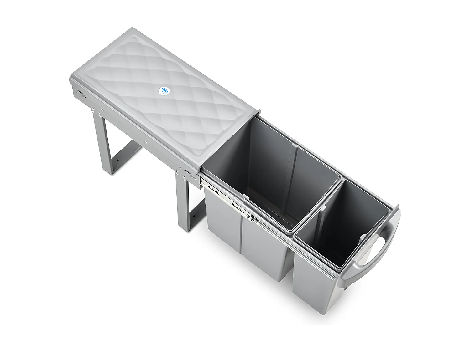 Poubelle encastrable 30L avec 2 compartiments