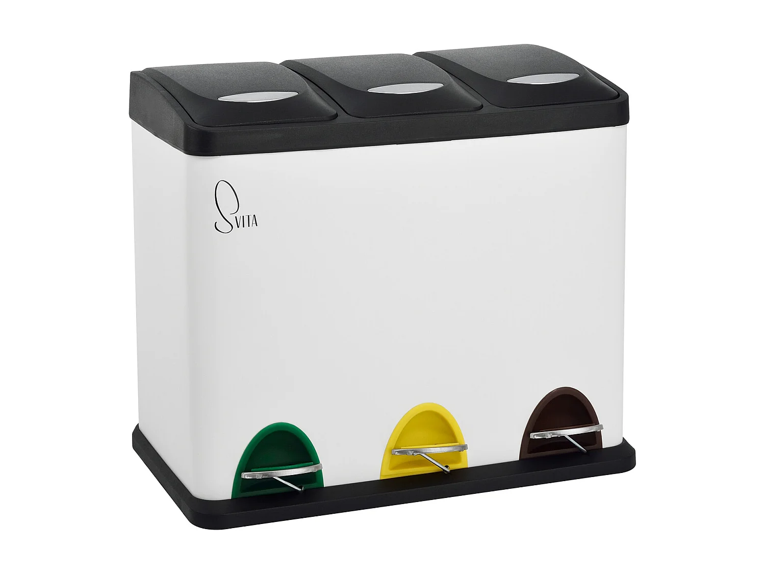 Poubelle à pédale pour le tri sélectif