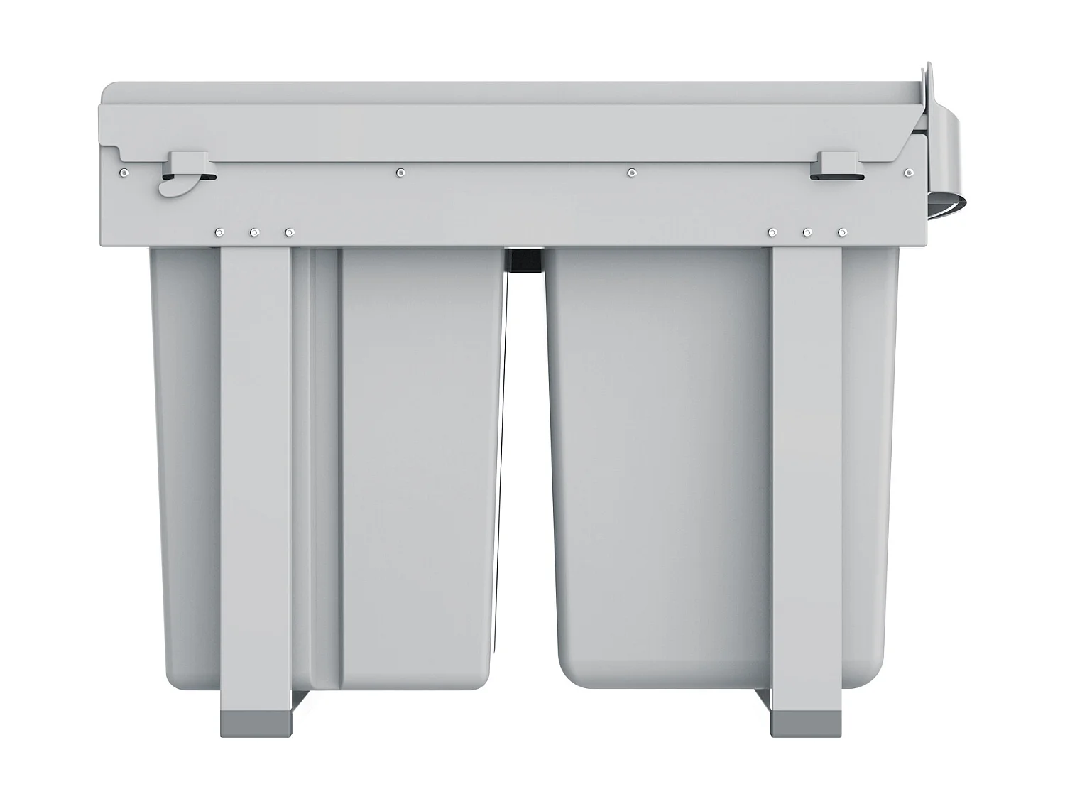 Poubelle encastrable 31L avec 3 compartiments