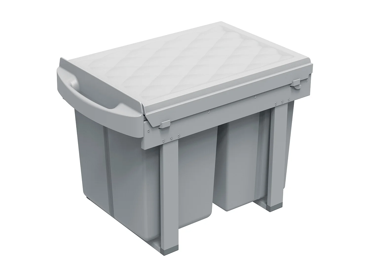 Poubelle encastrable 31L avec 3 compartiments