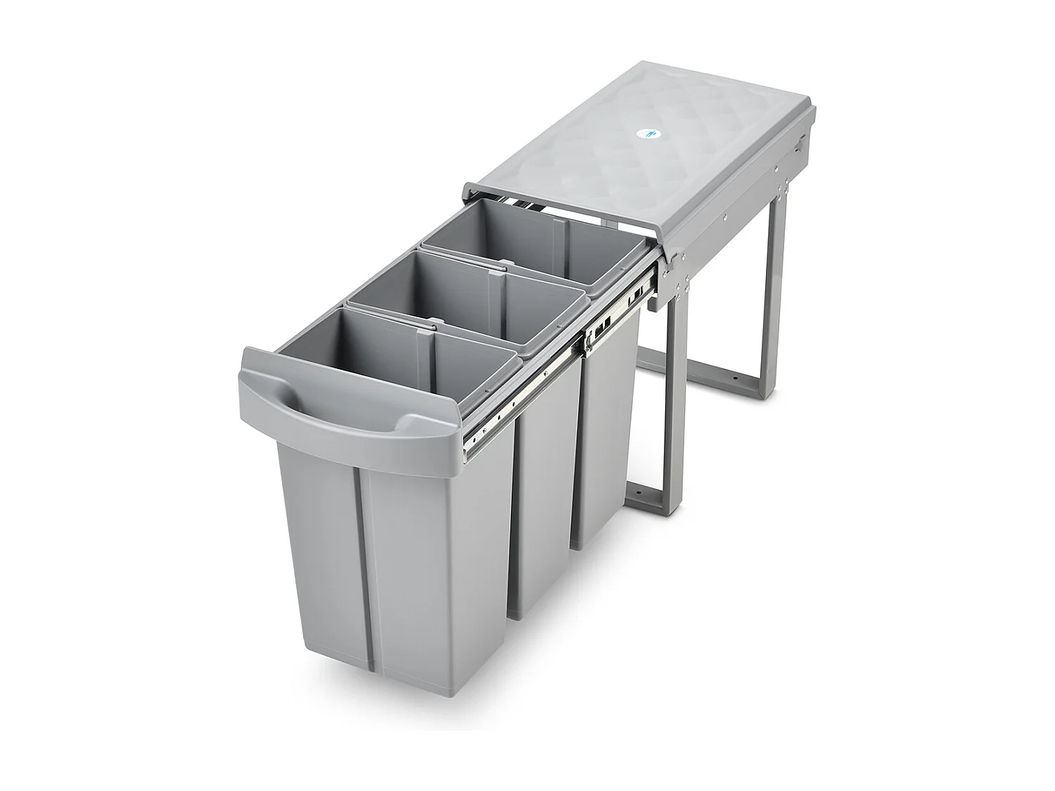 Poubelle encastrable 30L avec 3 compartiments
