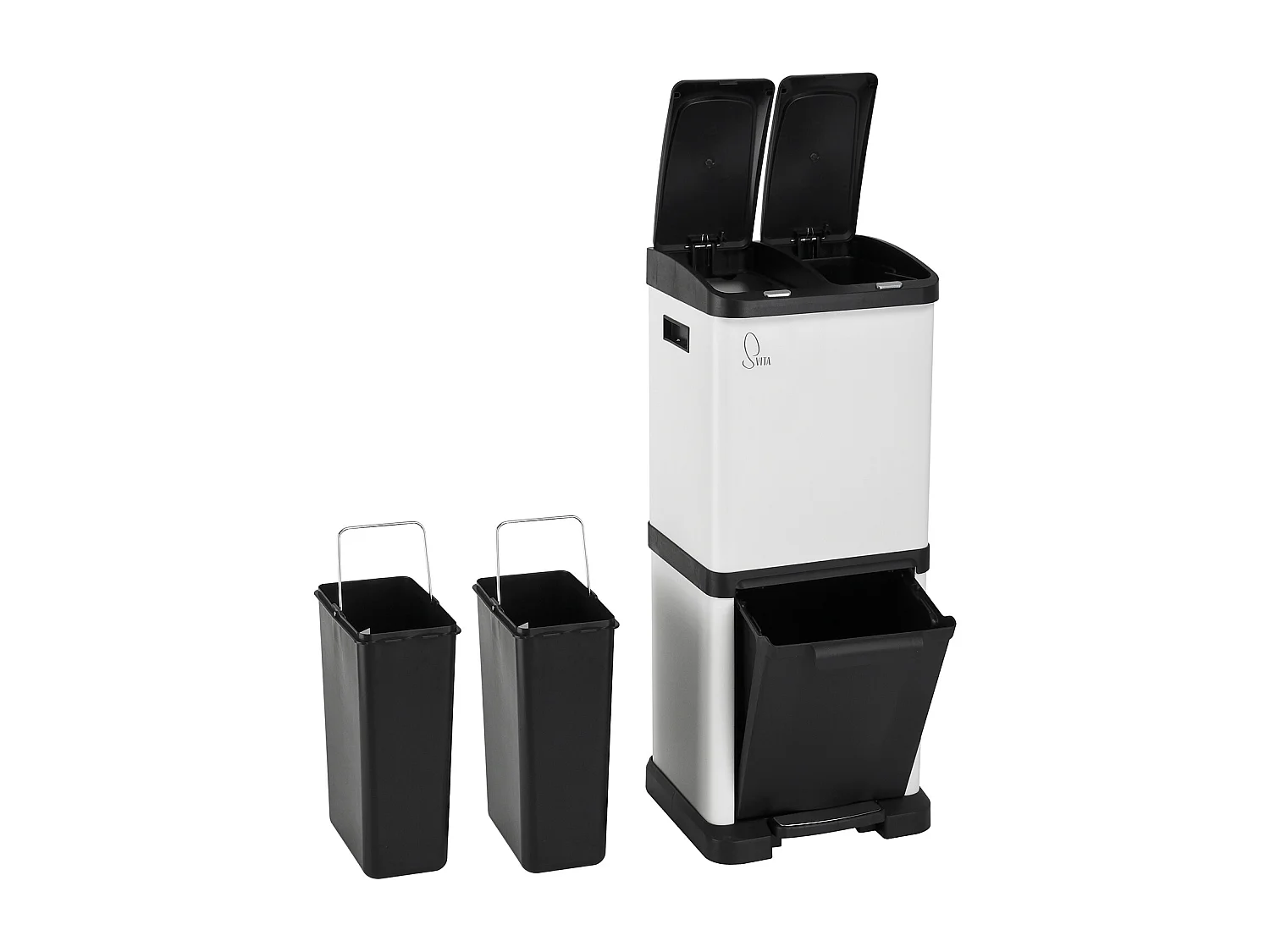 MÜLLEIMER 3XCombo Weiß