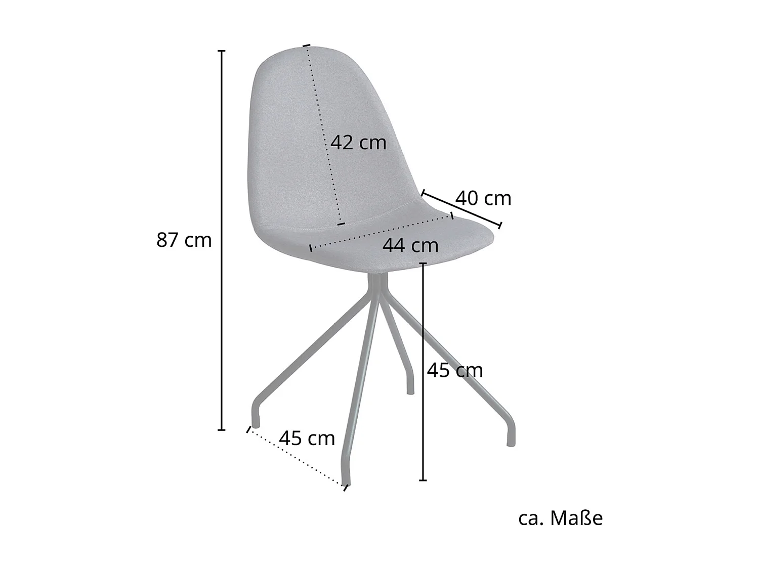 Lot de 2 chaises de salle à manger
