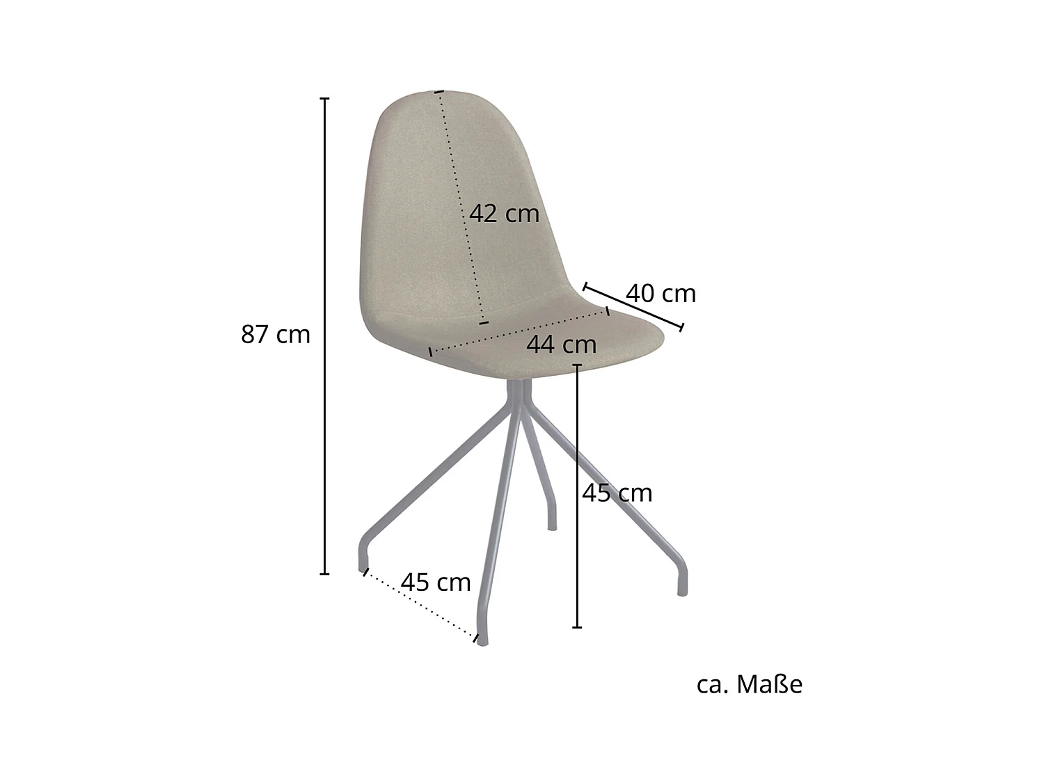 ESSZIMMERSTUHL 2er Set Stoffbezug Olive