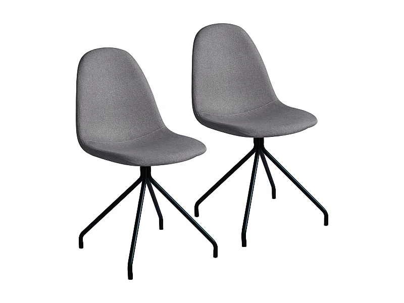 ESSZIMMERSTUHL 2er Set Hellgrau