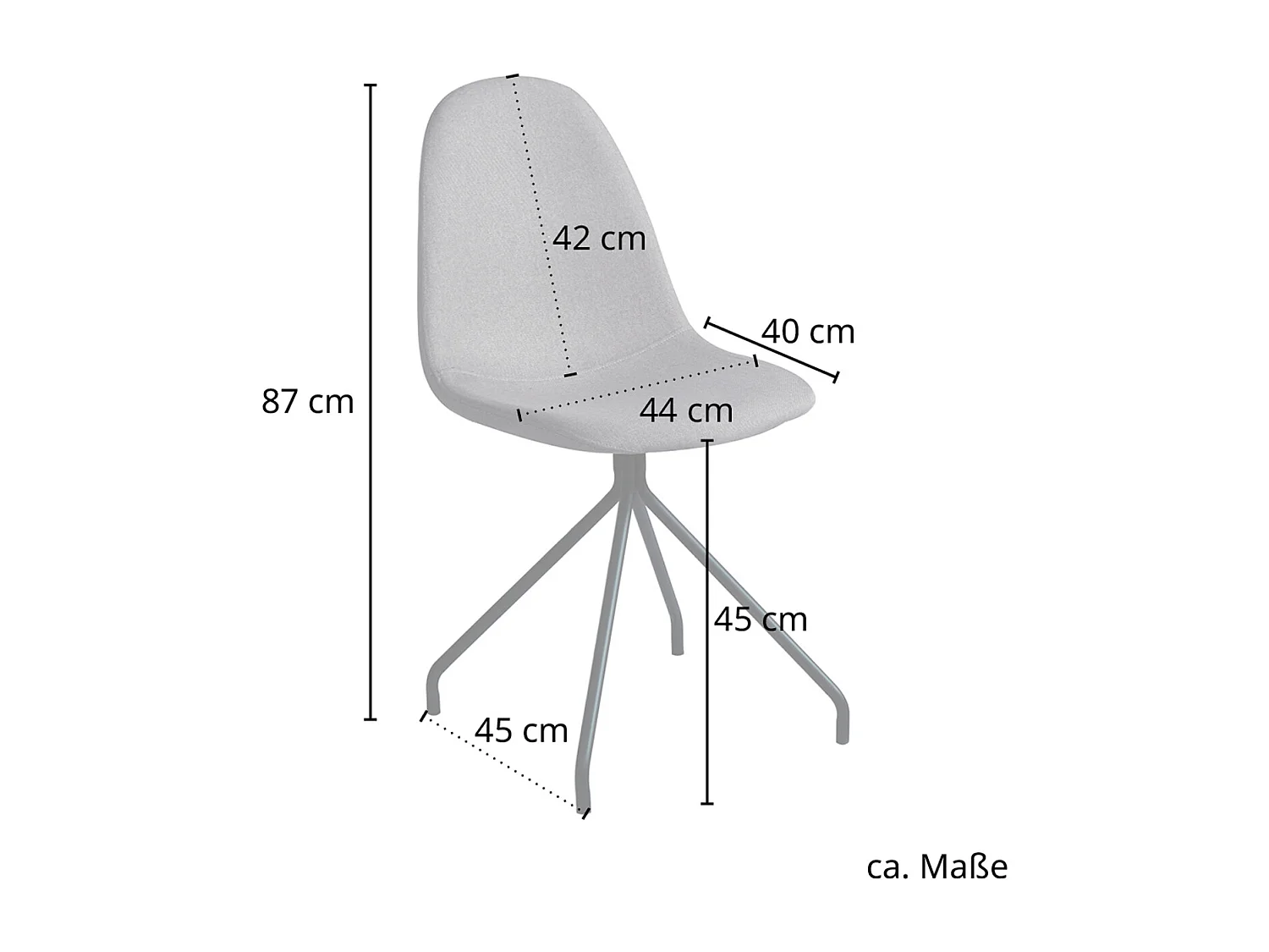 Lot de 2 chaises de salle à manger