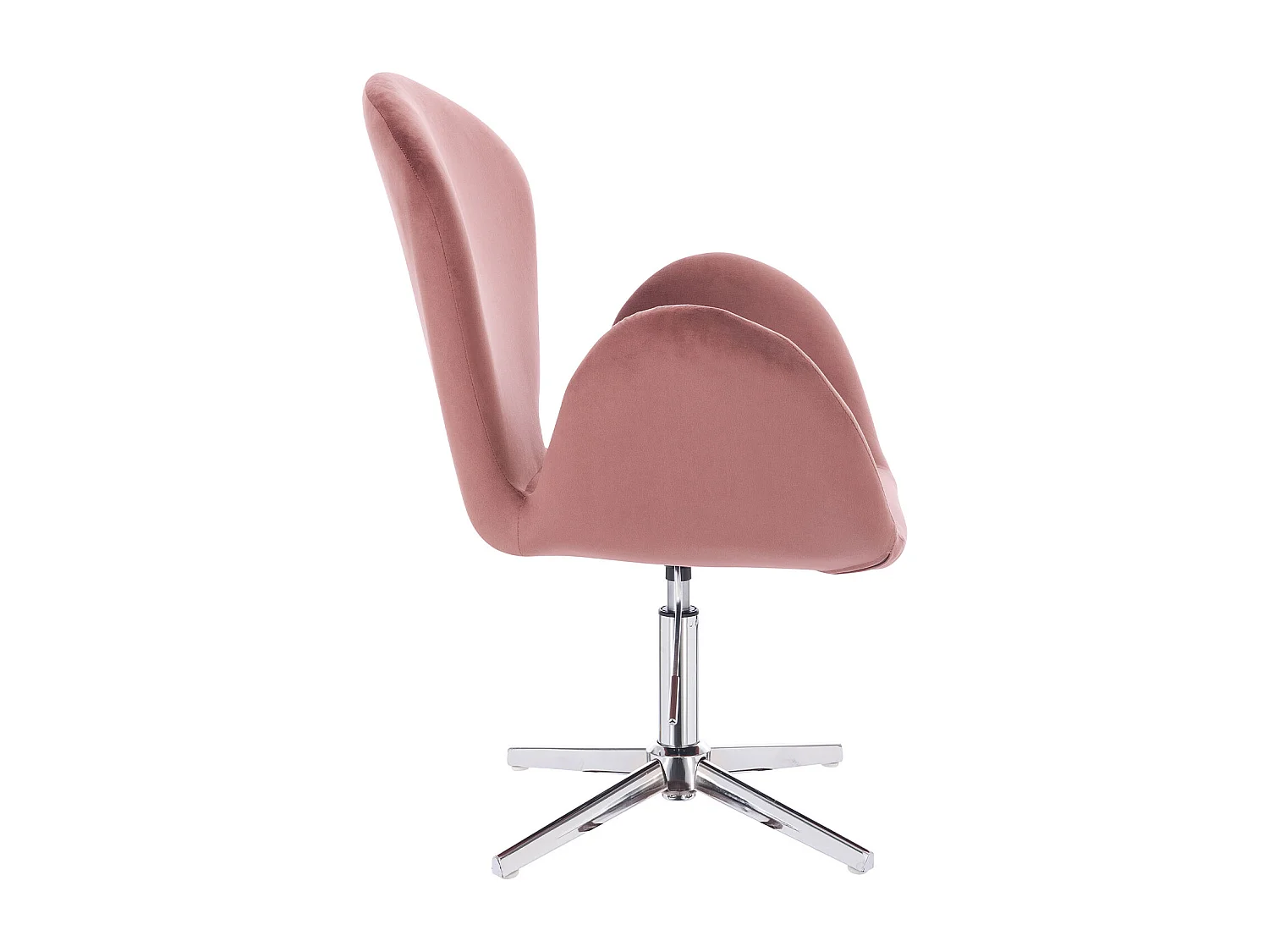 LOUNGESESSEL BROOX Samt Rosa