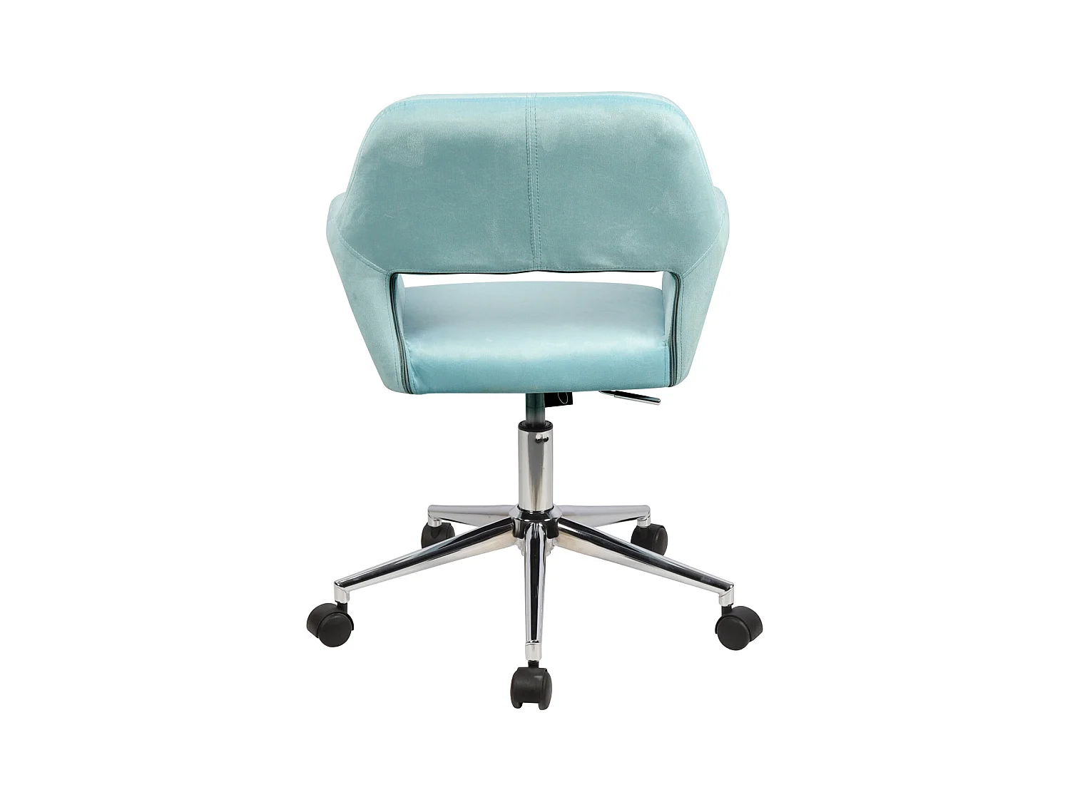 Chaise pivotante JILL réglable en hauteur avec accoudoirs et roulettes