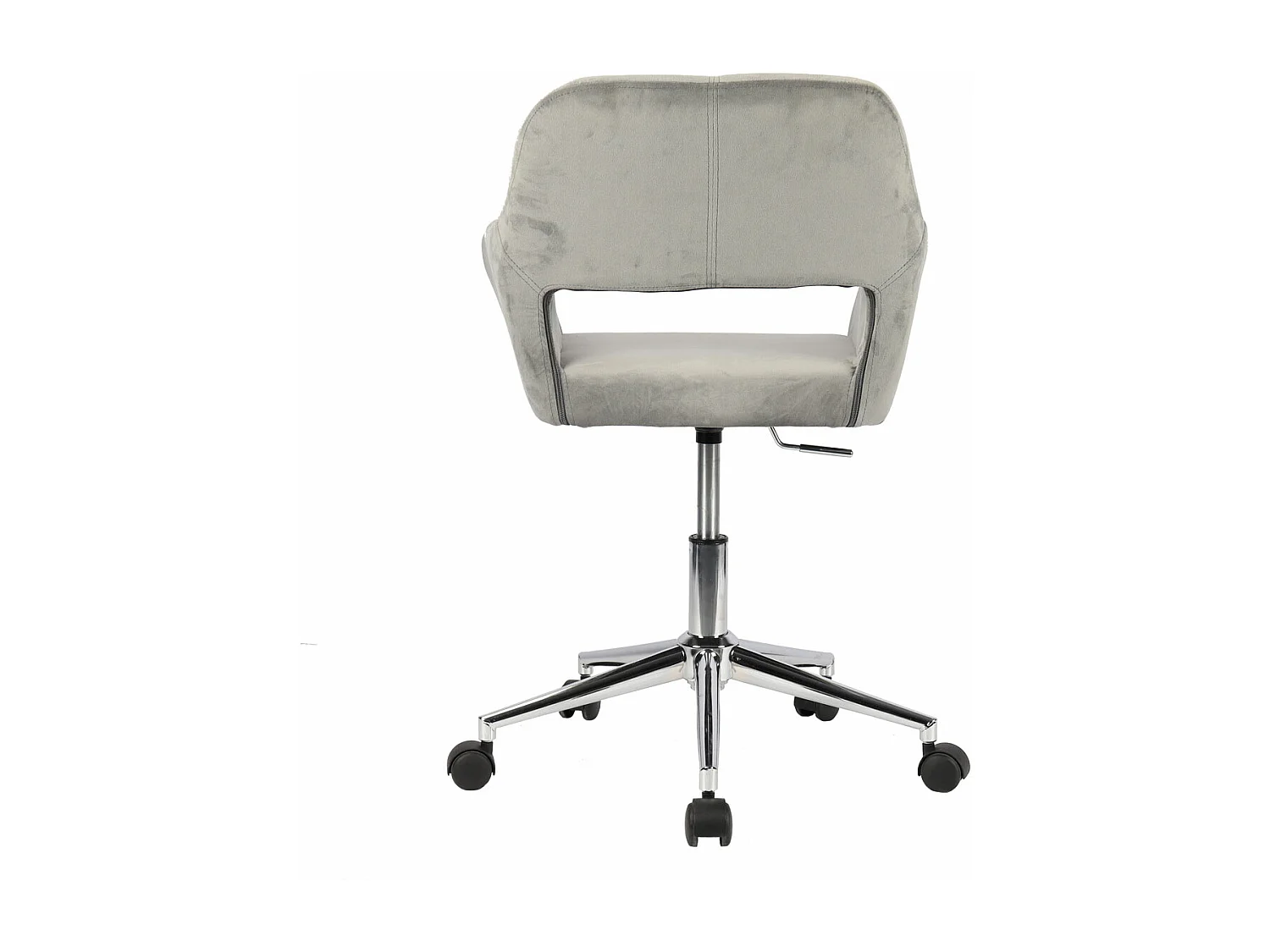 Chaise pivotante JILL réglable en hauteur avec accoudoirs et roulettes