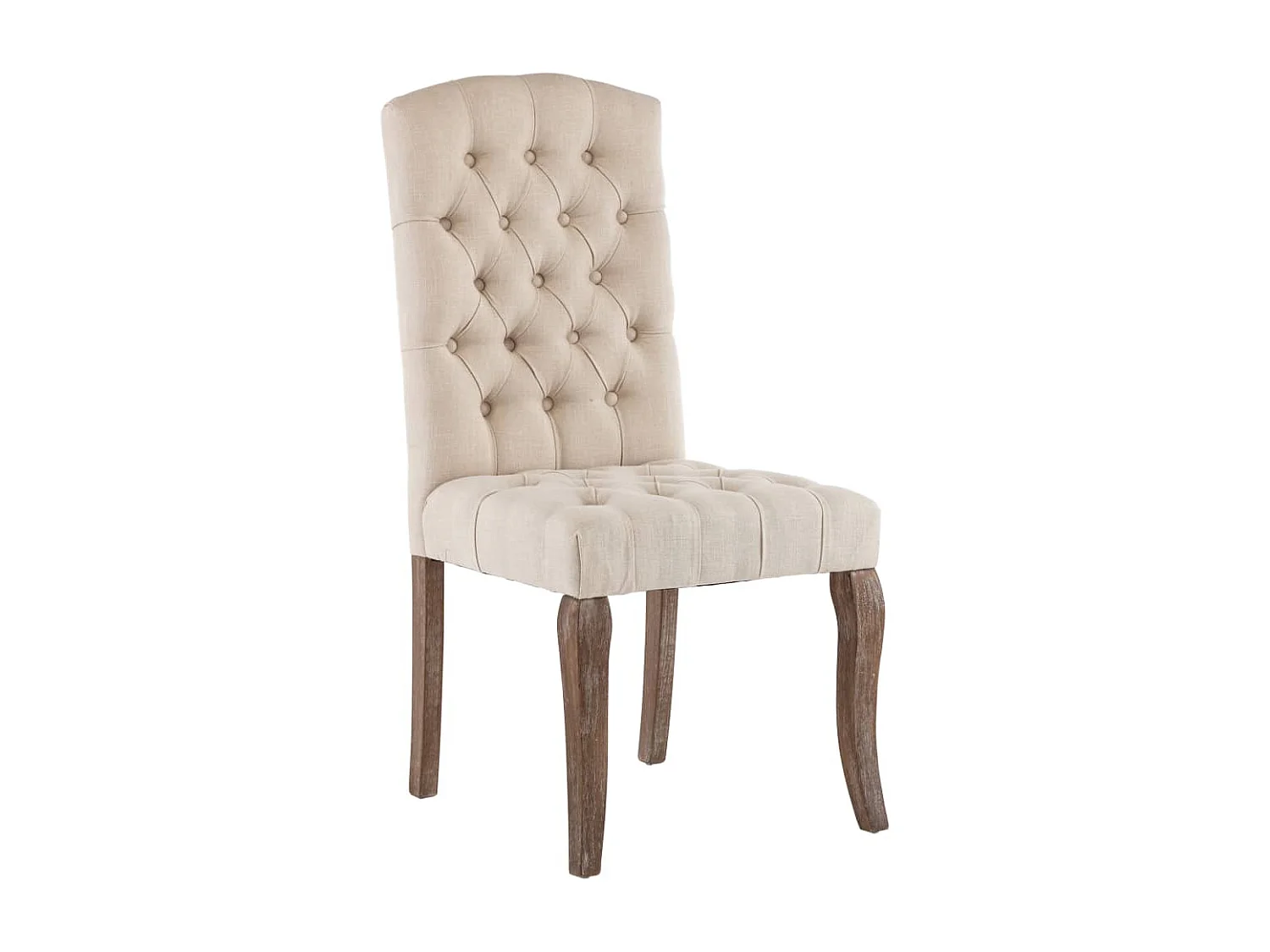 Sillas de comedor 2 unidades tela con apariencia de lino beige