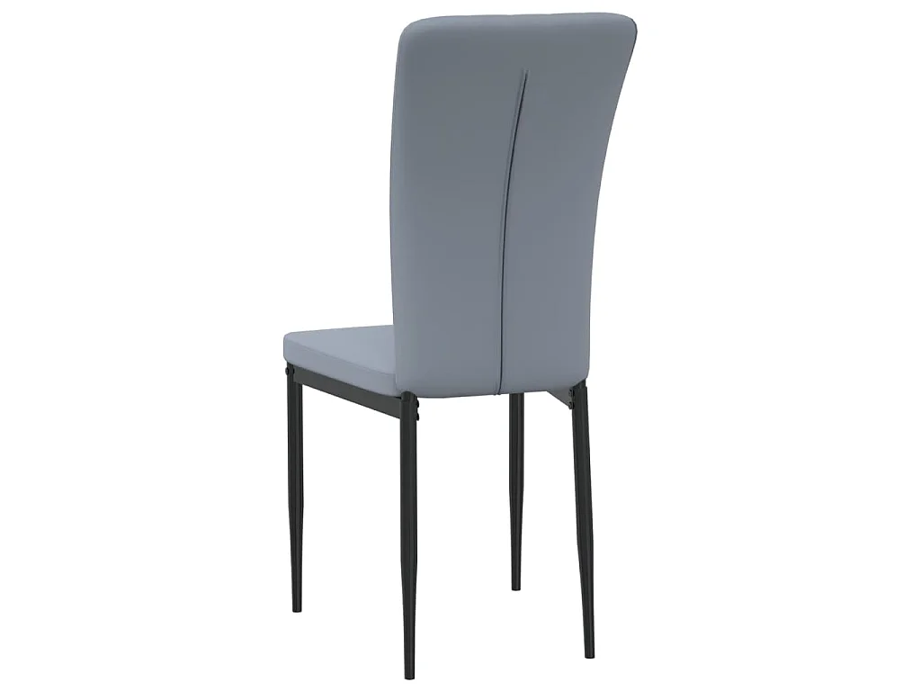 Chaises à manger lot de 2 Gris clair Velours