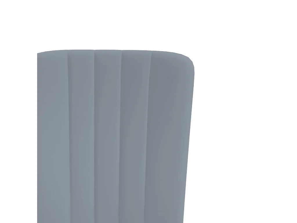 Chaises à manger lot de 2 Gris clair Velours